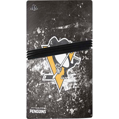 NHL Pittsburgh Penguins Frozen PS5 Pro Console Skin